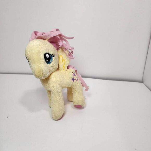 Little Pony Plush Fluttershy Yellow Hasbro Stuffed Yellow LITTLE PONY 5" - Picture 1 of 7